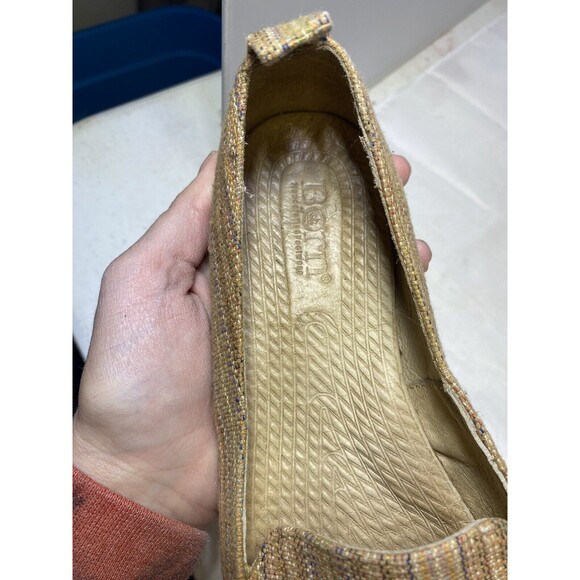 BORN Sitton Brown Multicolor Fabric Espadrilles Shoes 7 US B58006 Loafer - Picture 6 of 8